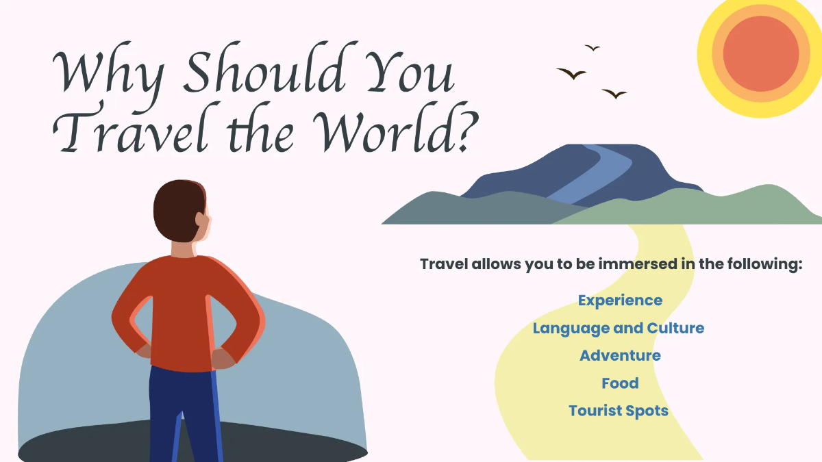 Free Travel And Tourism Presentation Template to Edit Online