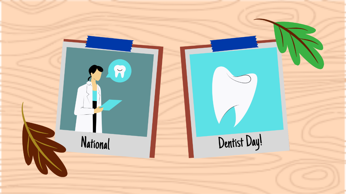 National Dentist's Day Image Background Template