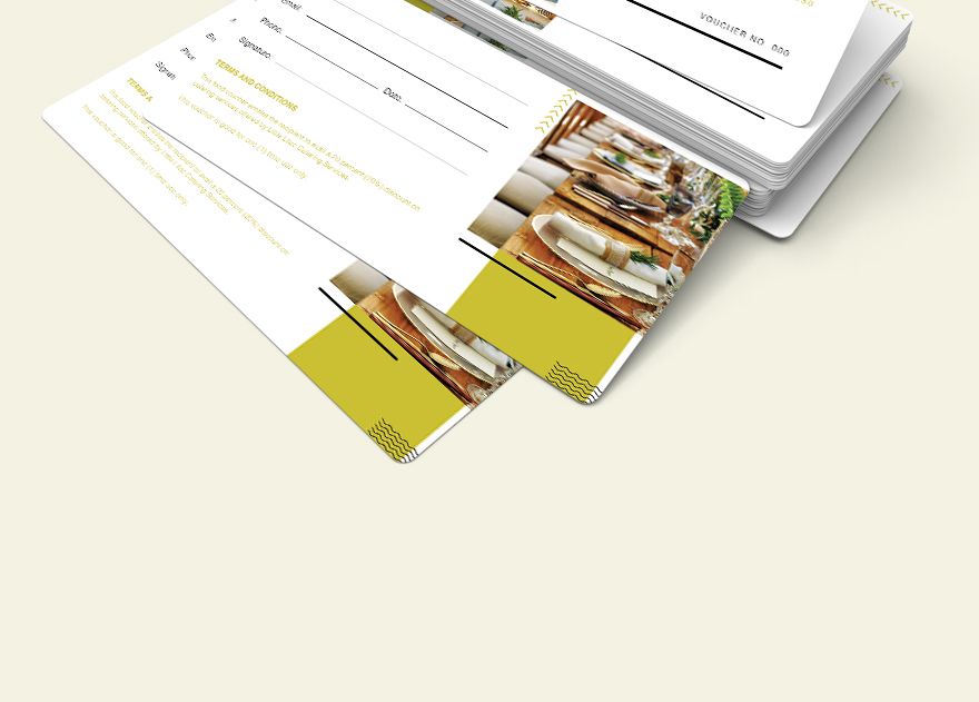 Catering Food Voucher Template