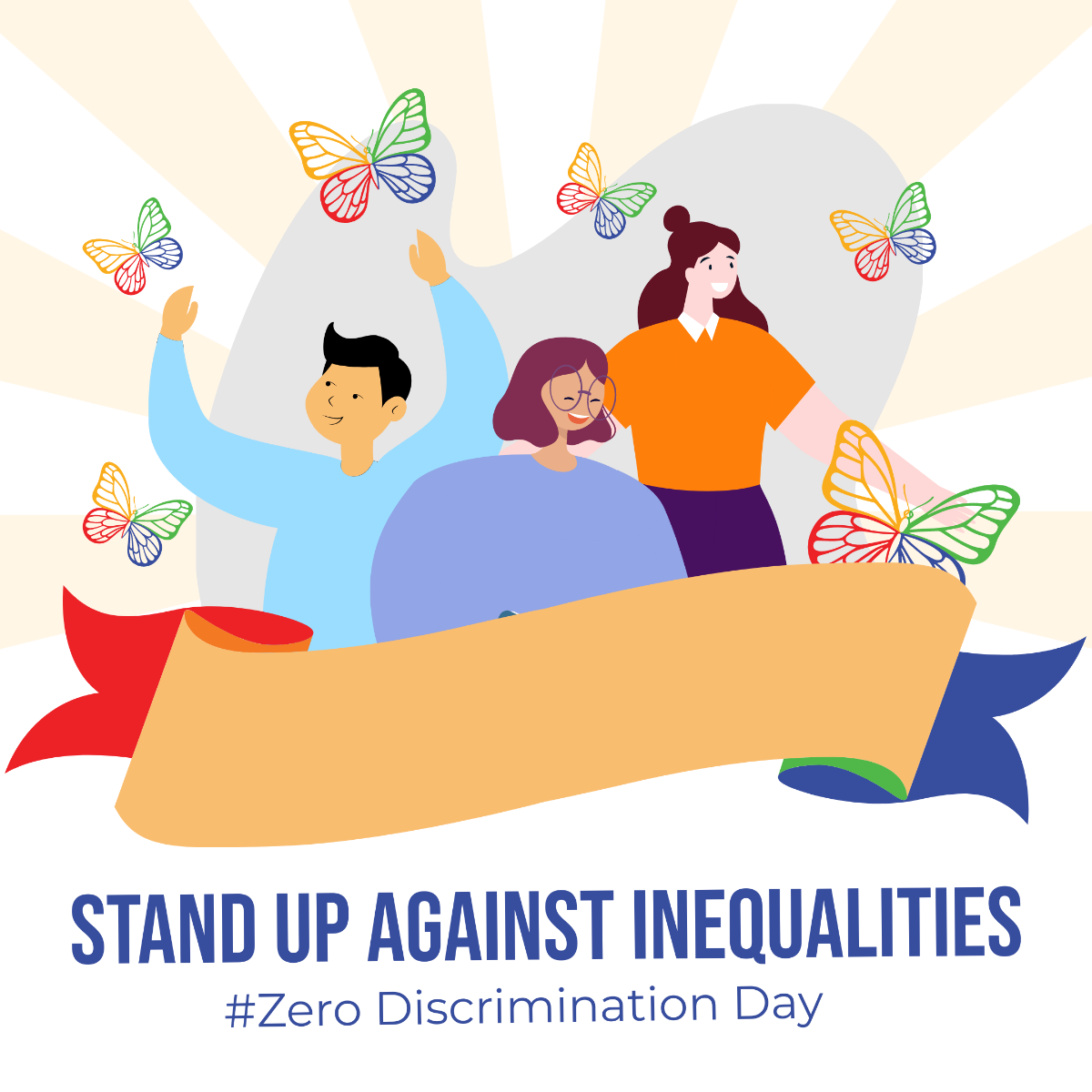Zero Discrimination Day FB Post Template