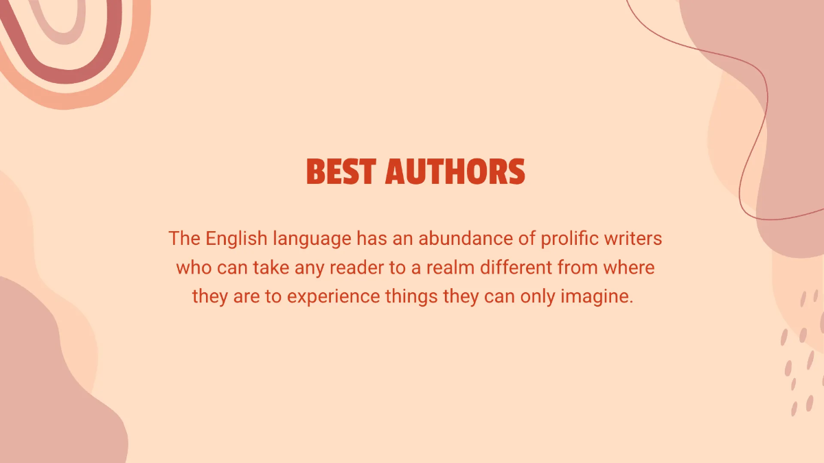 Free Modern English Presentation Template to Edit Online