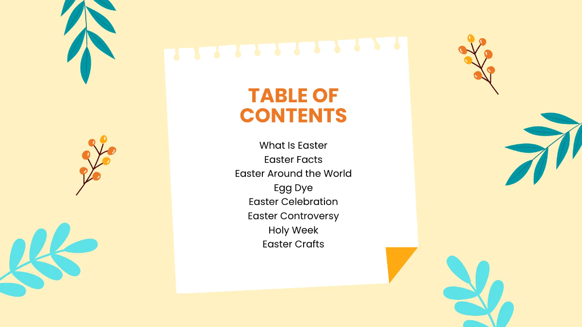 Free Simple Easter Presentation Template to Edit Online