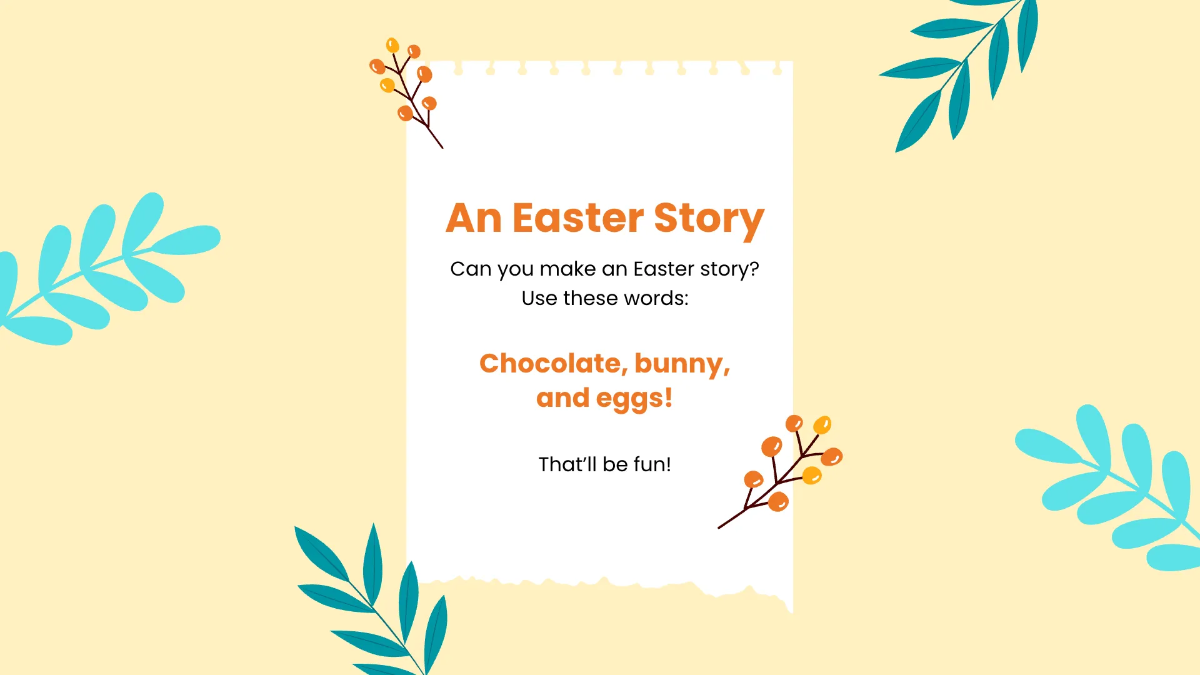 Free Simple Easter Presentation Template to Edit Online