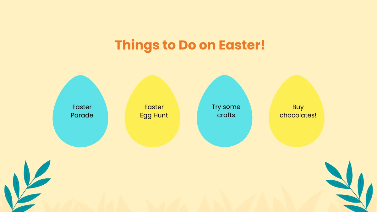Free Simple Easter Presentation Template to Edit Online