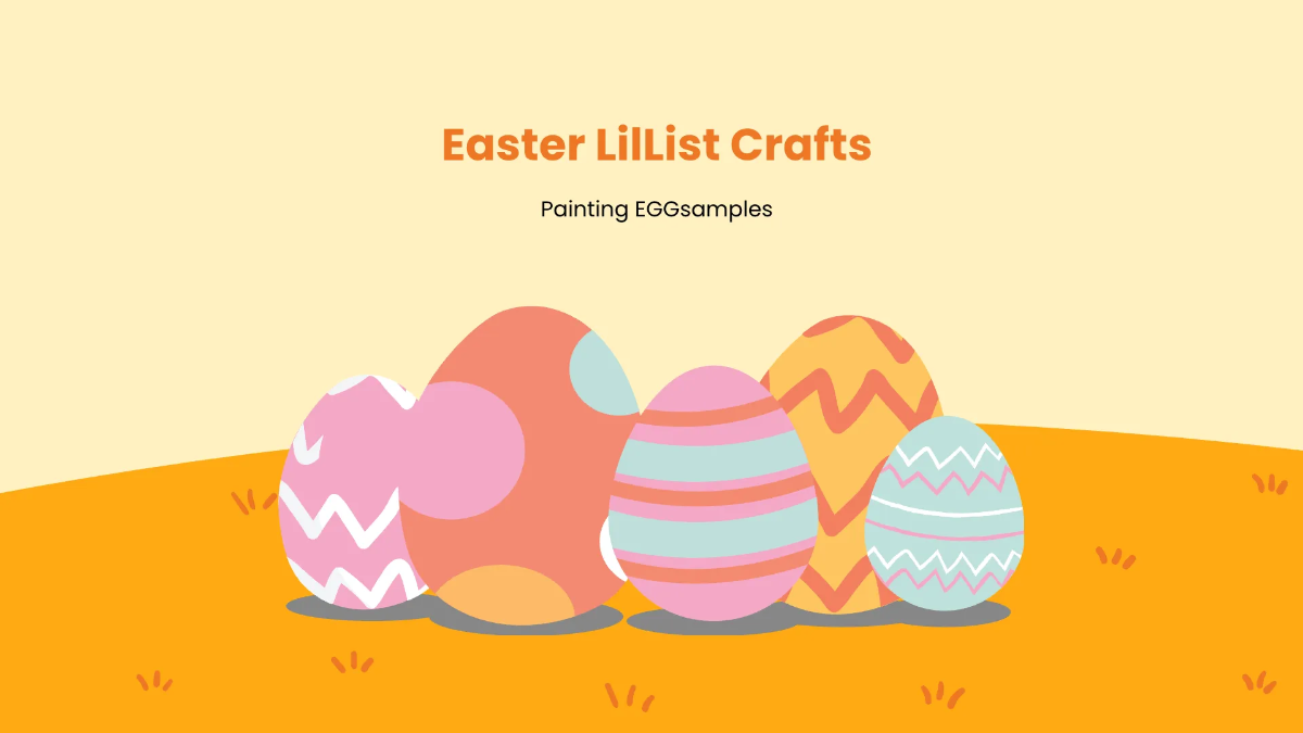Free Simple Easter Presentation Template to Edit Online