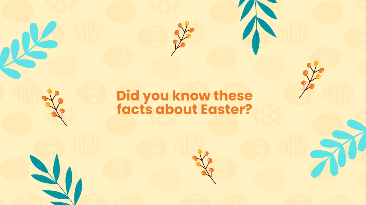 Free Simple Easter Presentation Template to Edit Online