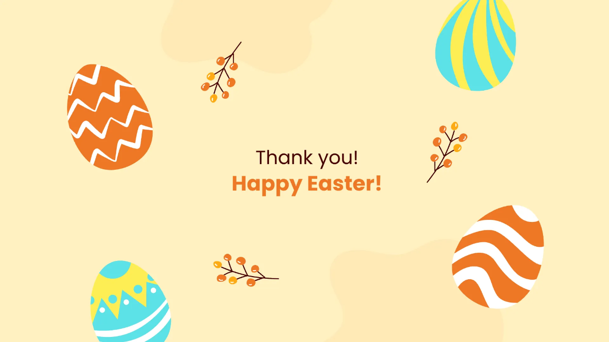 Free Simple Easter Presentation Template to Edit Online