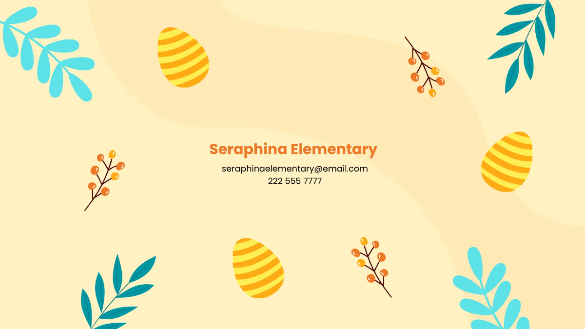 Free Simple Easter Presentation Template to Edit Online