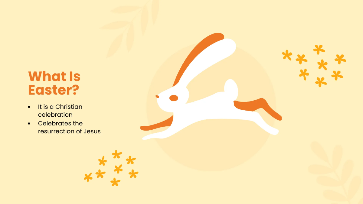 Free Simple Easter Presentation Template to Edit Online
