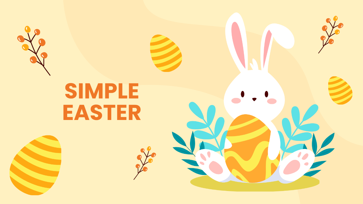 Free Simple Easter Presentation Template
