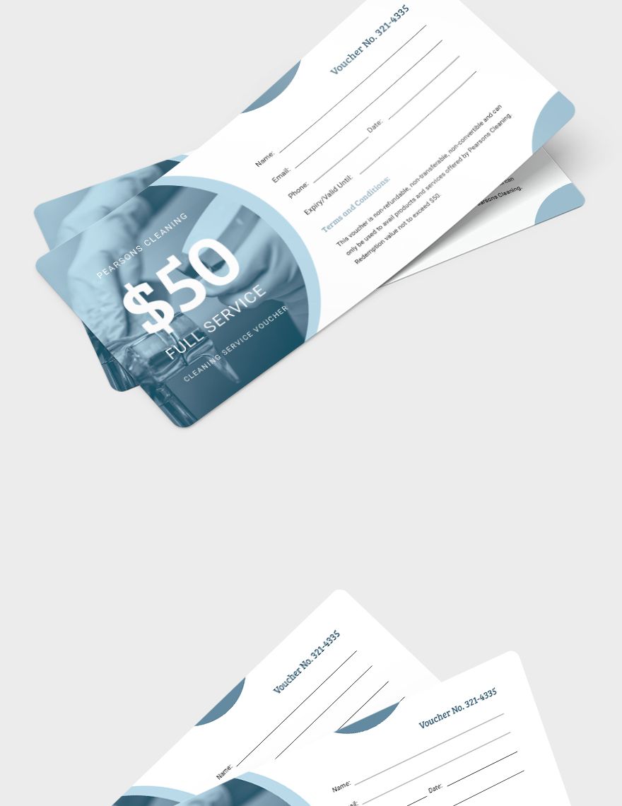 Cleaning Service Voucher Template