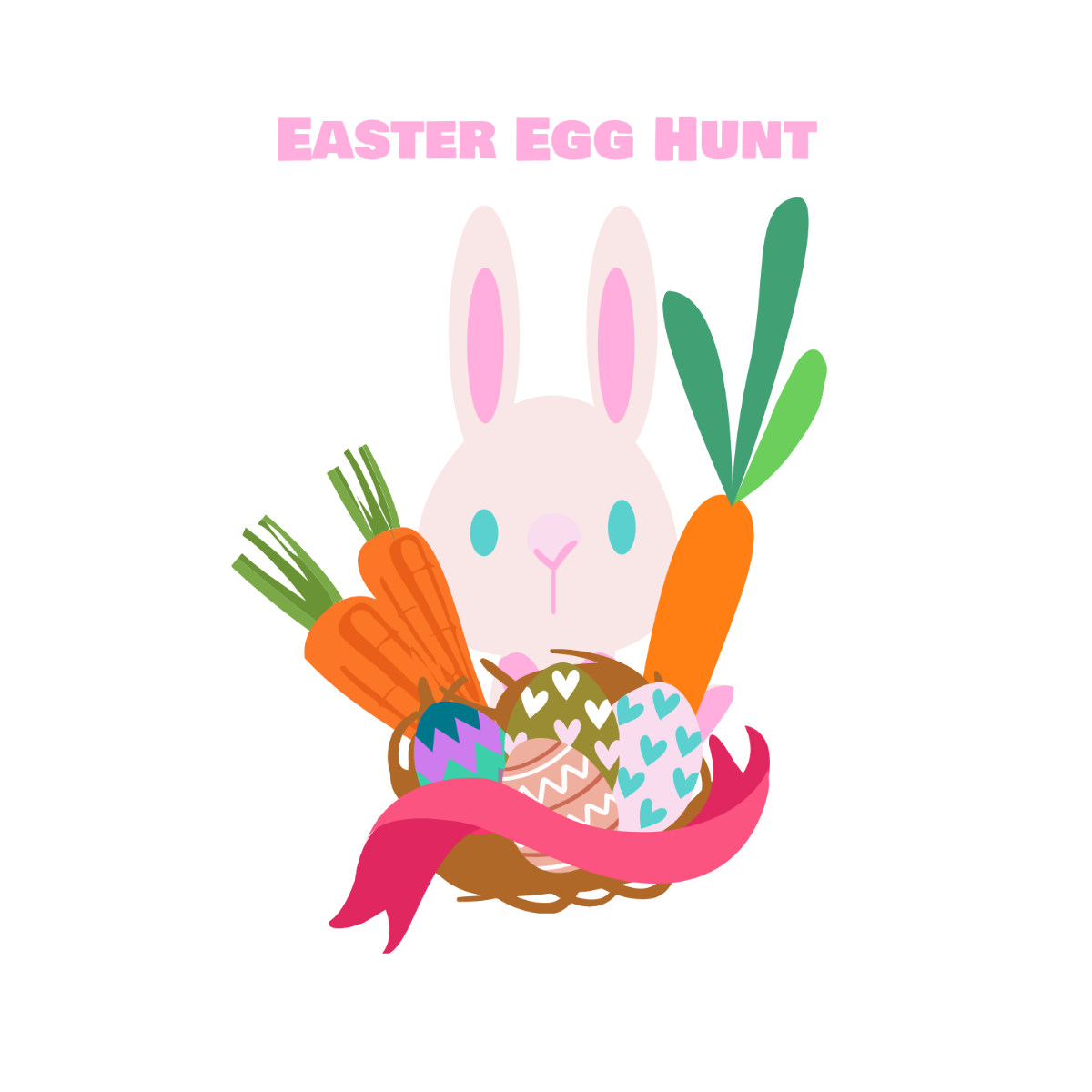 Easter Egg Hunt Icons Template
