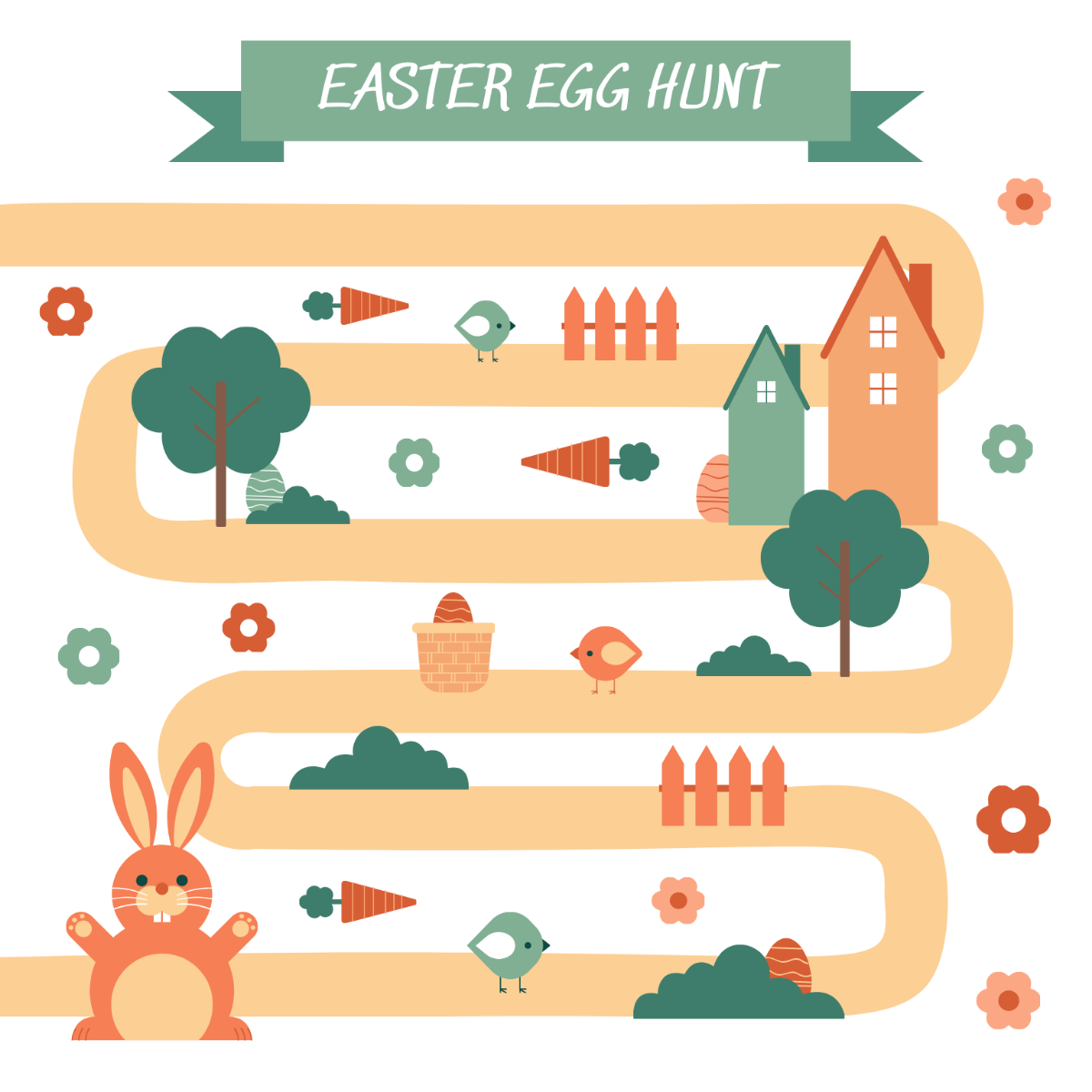 Easter Egg Hunt Image Template