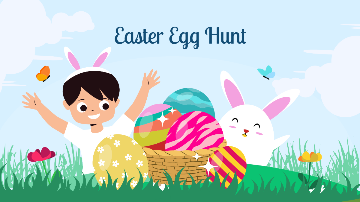 Free Easter Egg Hunt WallPaper Template