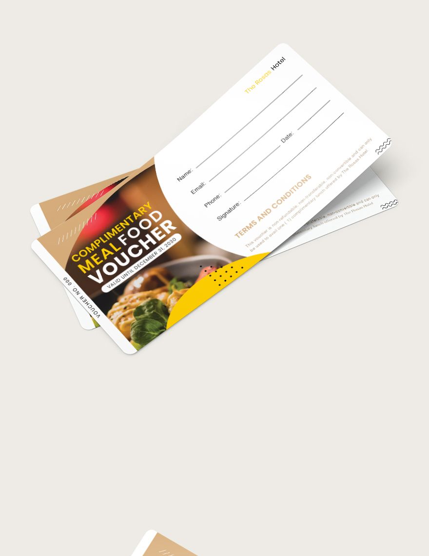 Complimentary Meal Food Voucher