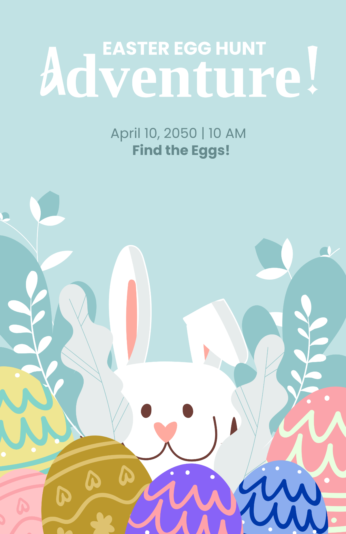 Free Easter Egg Hunt Event Template