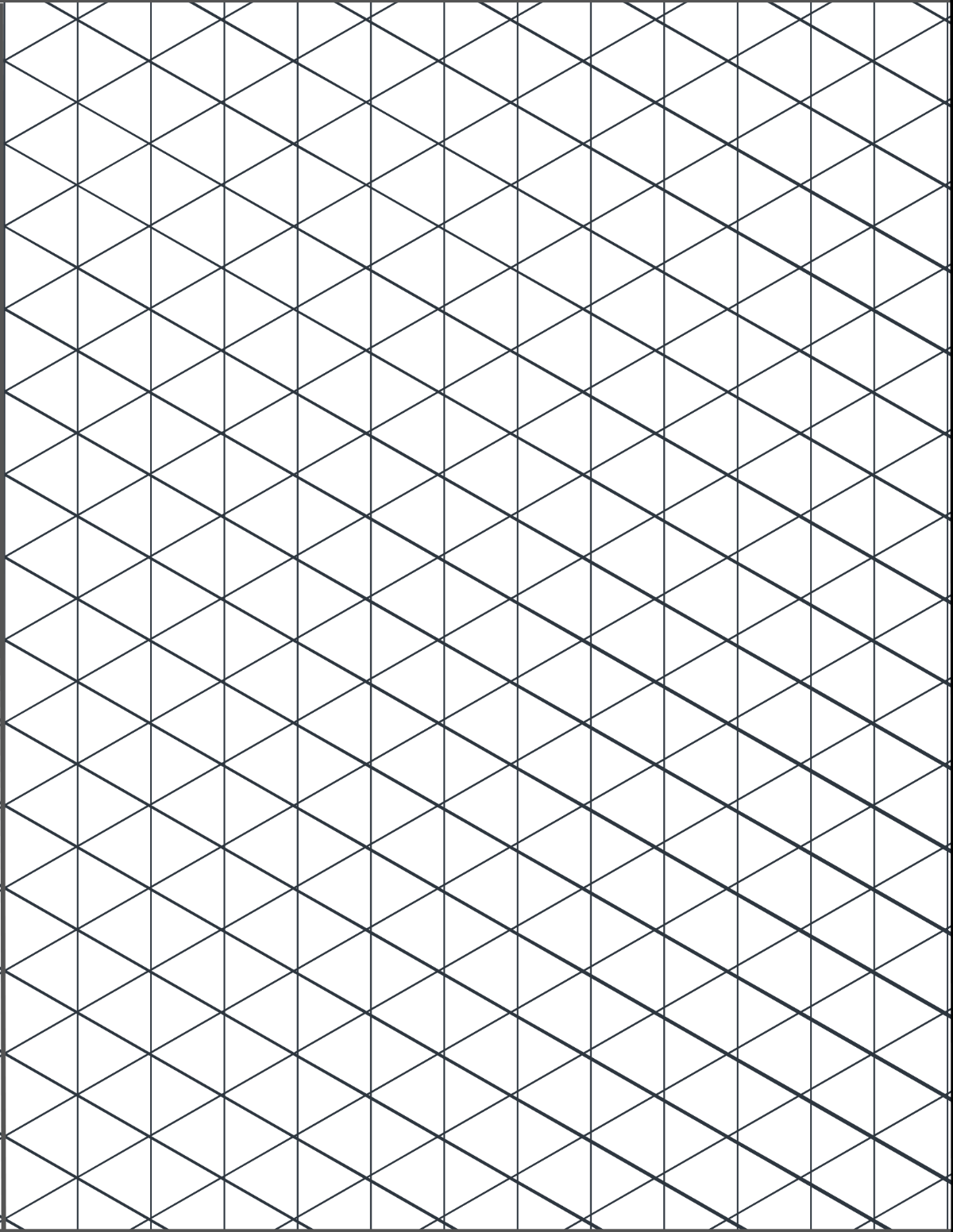 Free Isometric Graph Paper Template