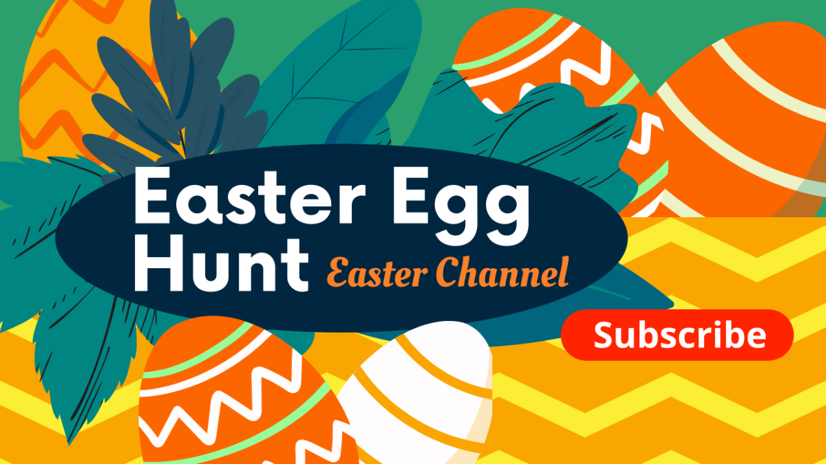 Easter Egg Hunt Youtube Banner Template