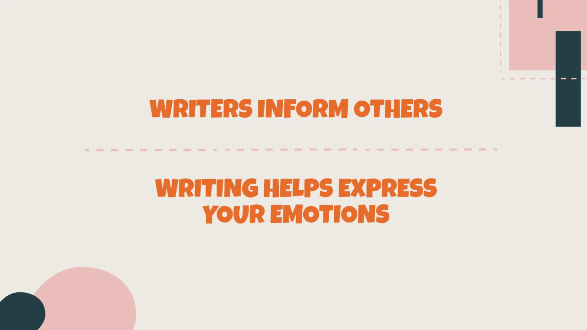 Free Creative English Presentation Template to Edit Online