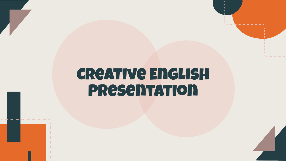 Free Creative English Presentation