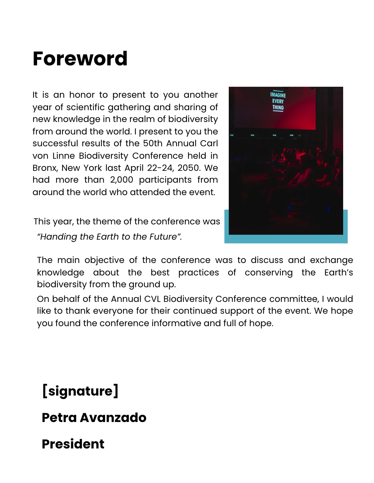 Free Post Conference Report Template to Edit Online