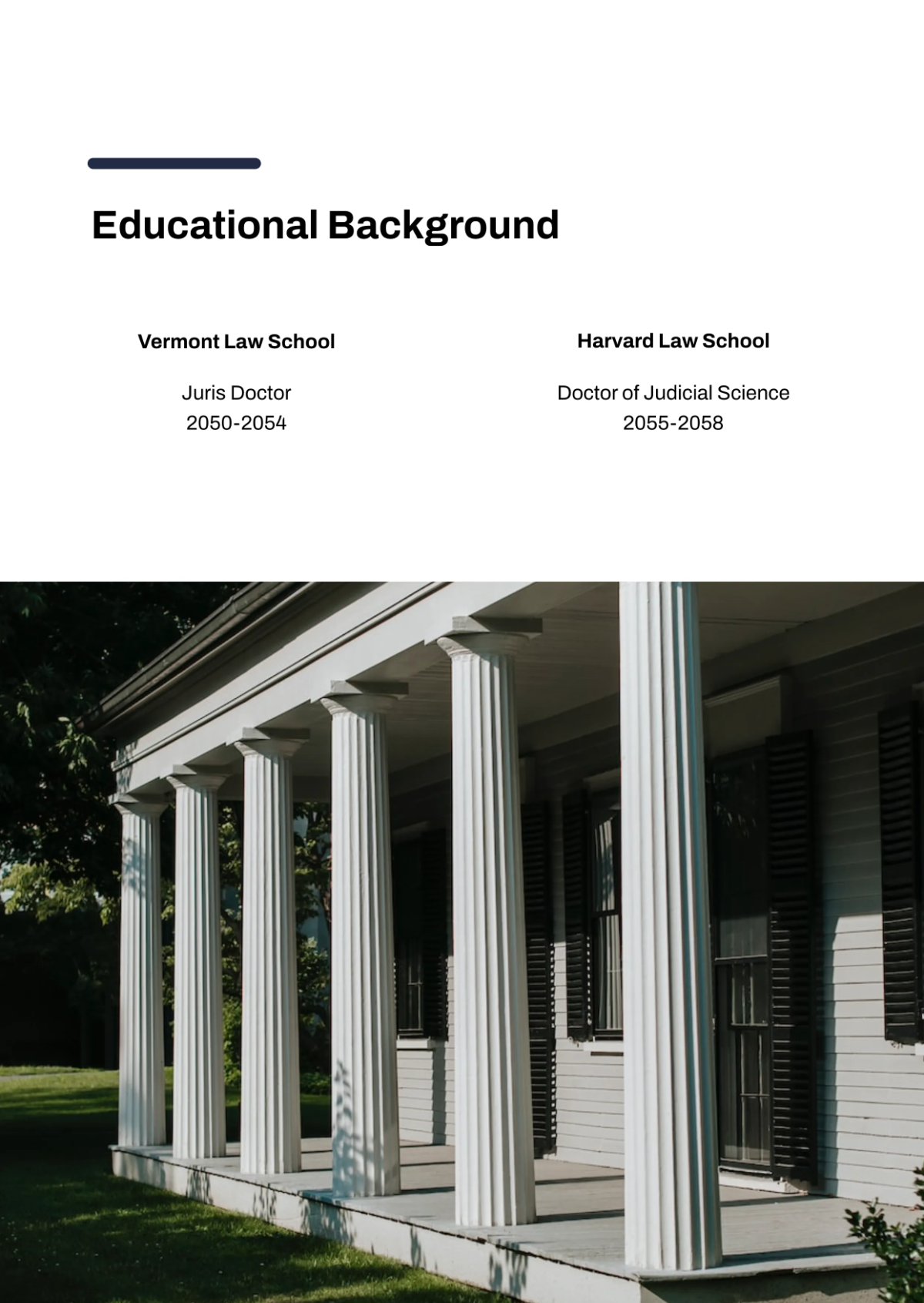 Free Personal Profile Template to Edit Online