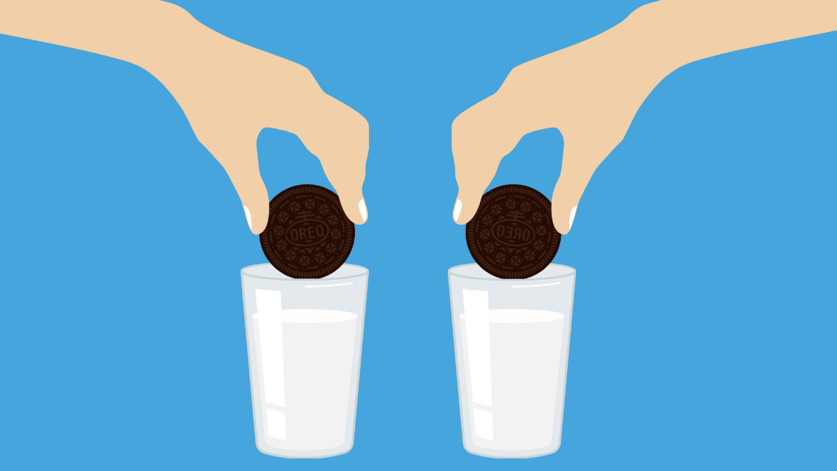 Free National Oreo Cookie Day Image Background Template