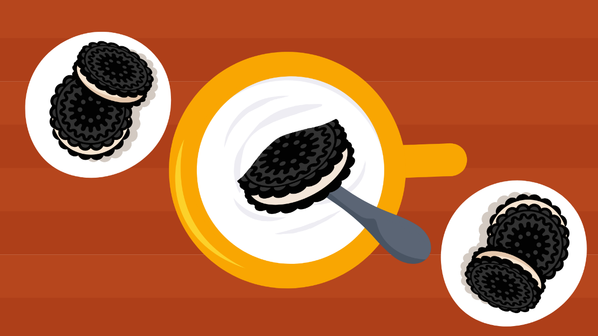 National Oreo Cookie Day Design Background Template