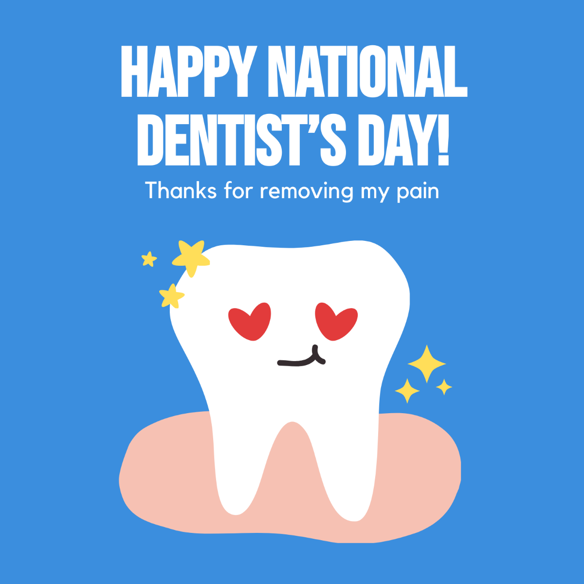 National Dentist's Day Whatsapp Post Template