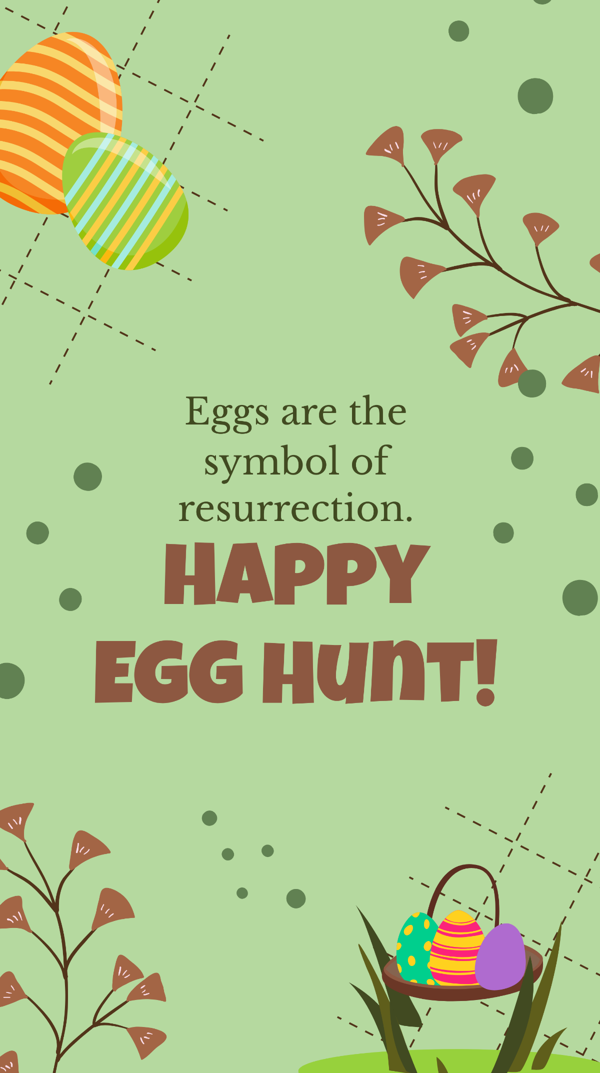 Easter Egg Hunt Whatsapp Status Template