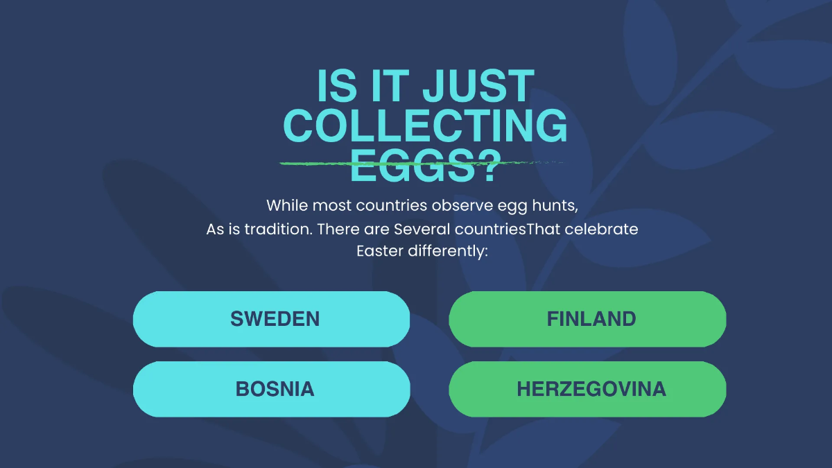 Free Easter Egg Hunt Presentation Template to Edit Online