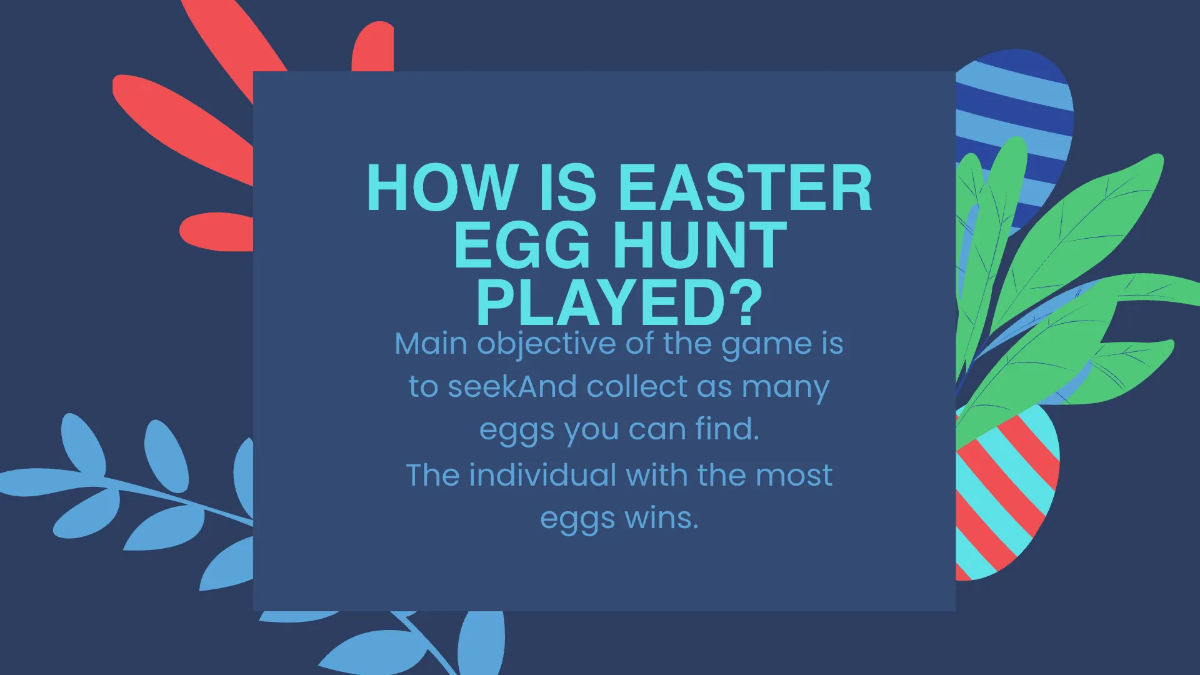 Free Easter Egg Hunt Presentation Template to Edit Online