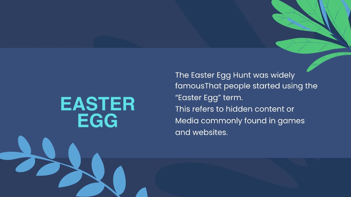 Free Easter Egg Hunt Presentation Template to Edit Online