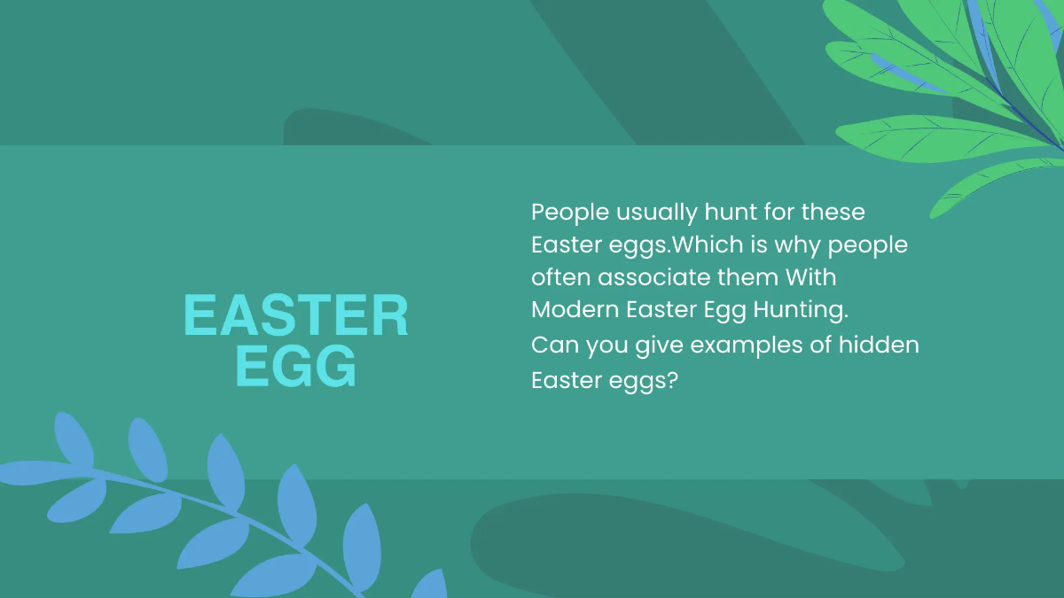 Free Easter Egg Hunt Presentation Template to Edit Online