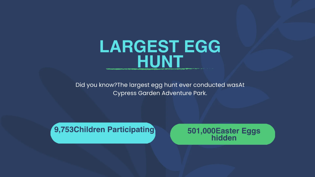 Free Easter Egg Hunt Presentation Template to Edit Online