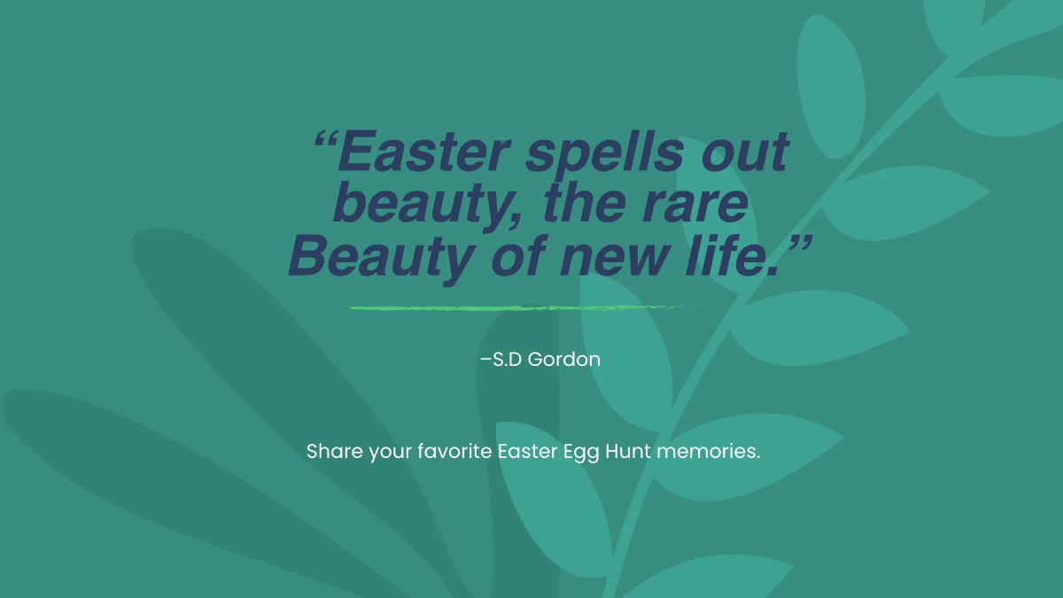Free Easter Egg Hunt Presentation Template to Edit Online