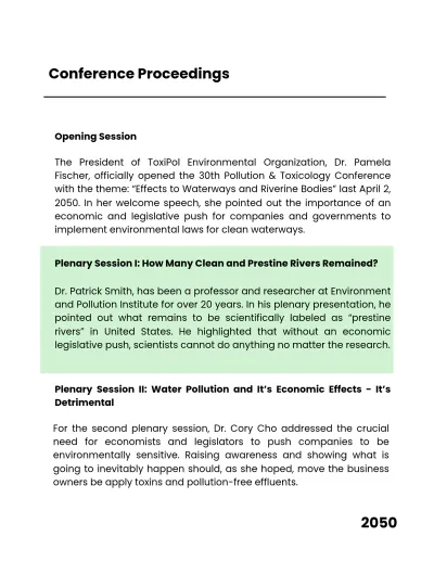 Free Academic Conference Report Template to Edit Online