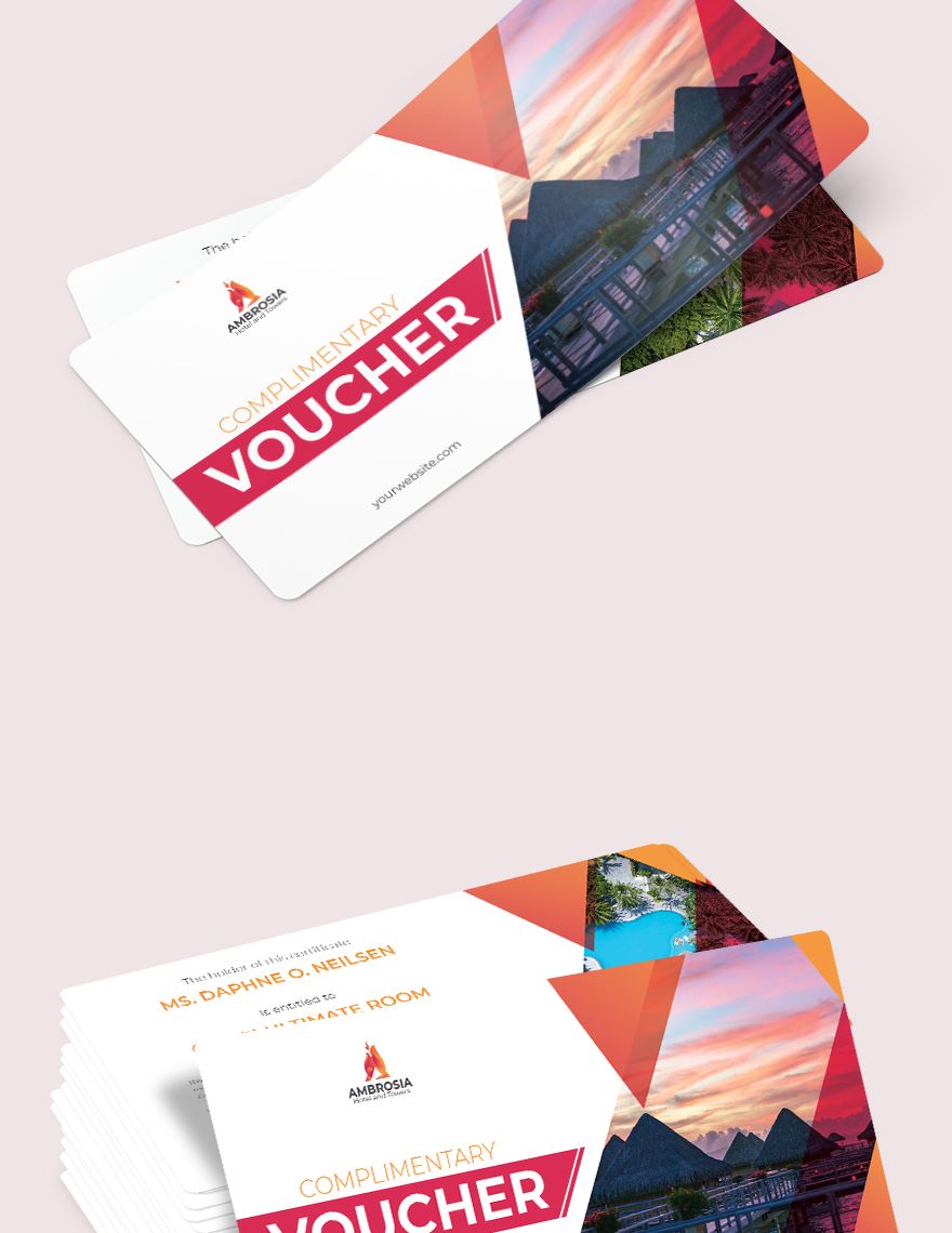 Hotel Complimentary Voucher Template