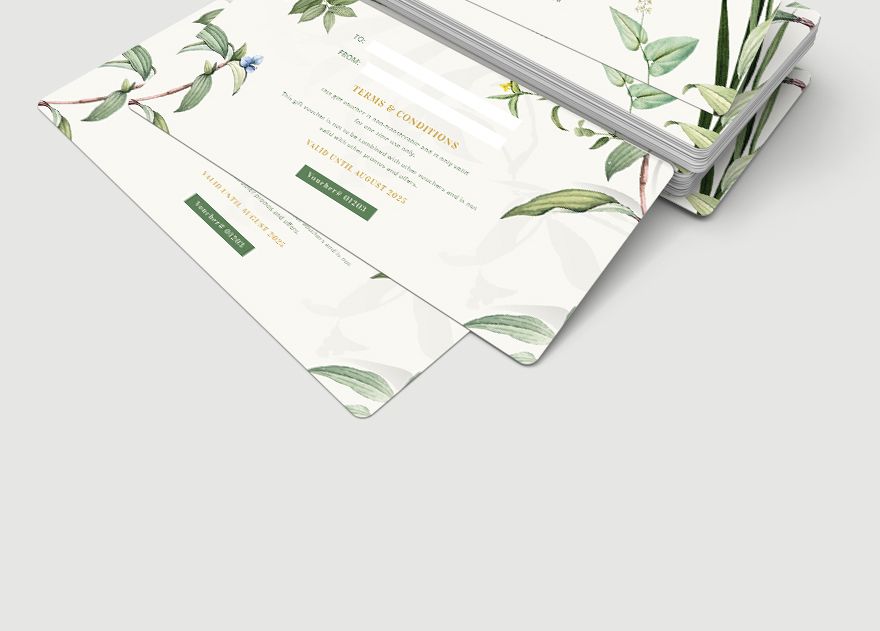 Massage Therapy Gift Voucher Template