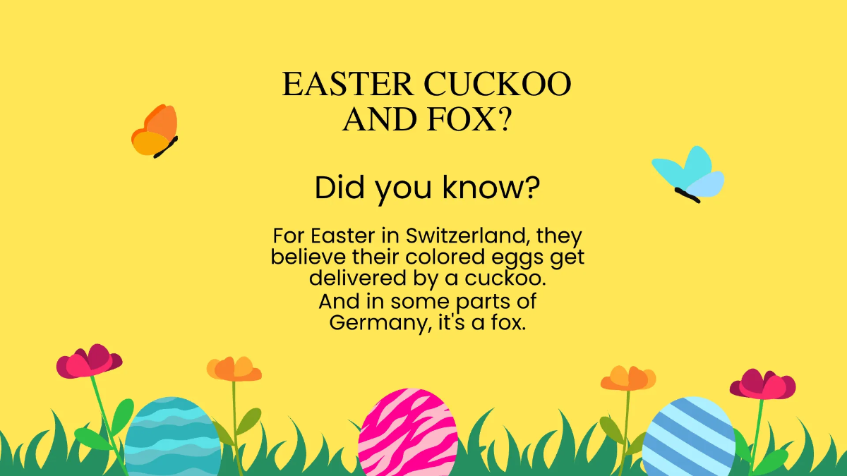 Free Modern Easter Presentation Template to Edit Online