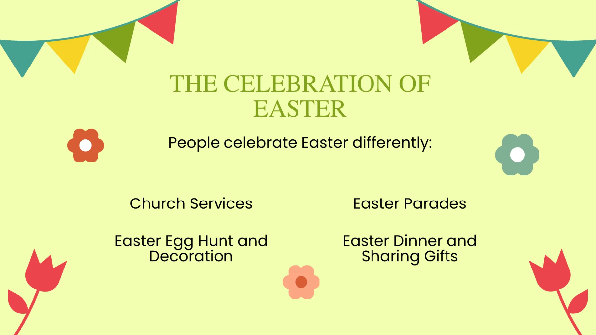 Free Modern Easter Presentation Template to Edit Online