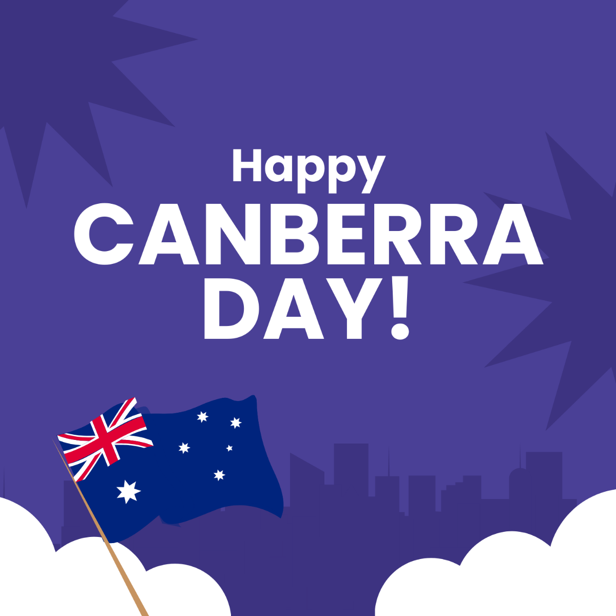 Happy Canberra Day Vector Template