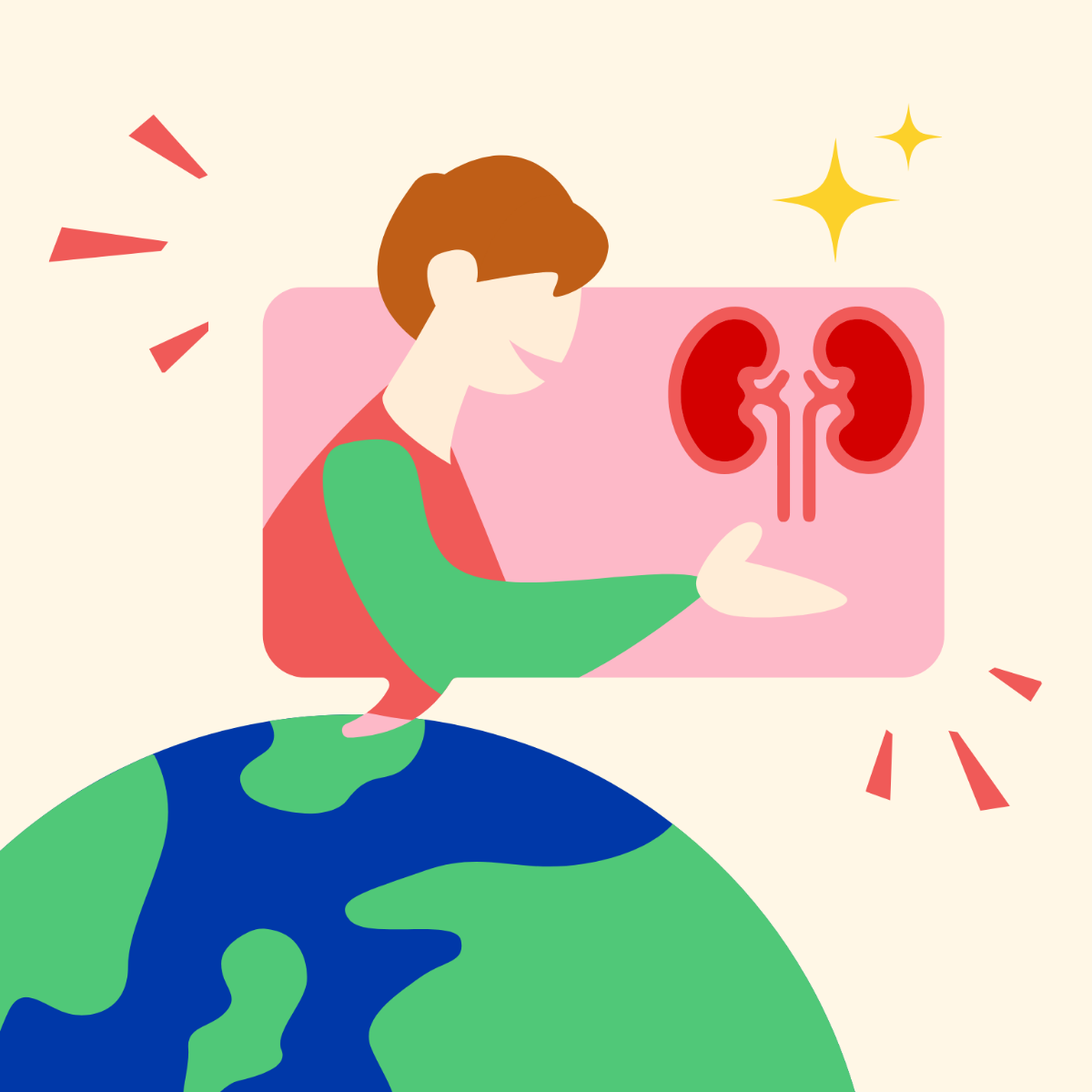 World Kidney Day Illustration Template