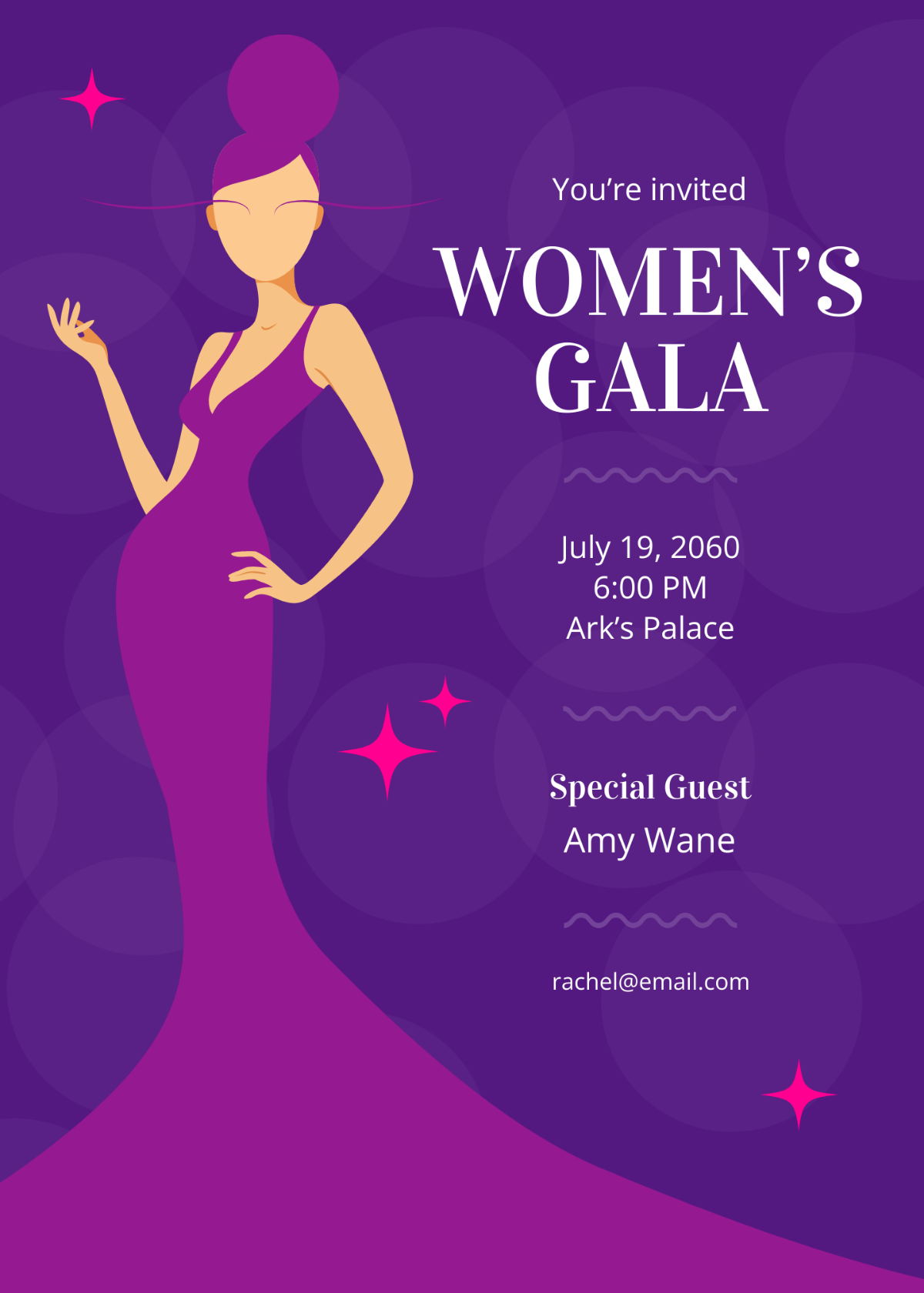 Women's Gala Invitation Template