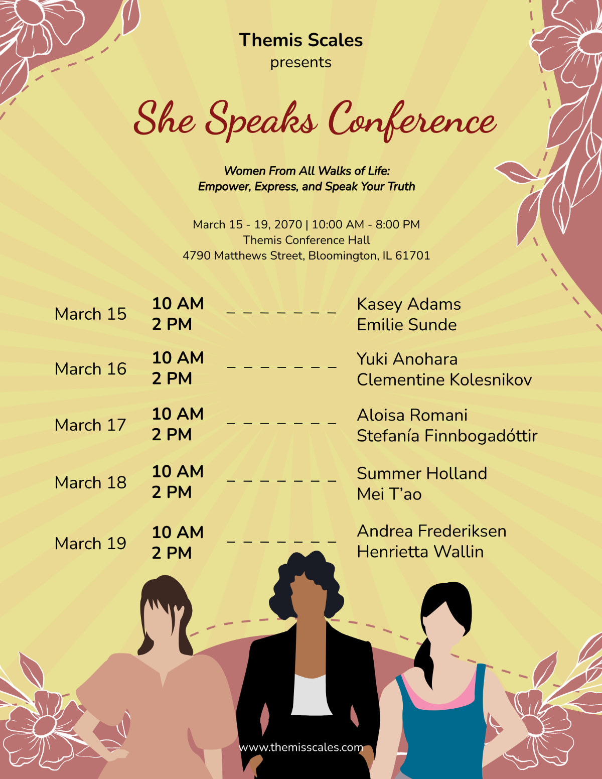Women's Conference Program Template