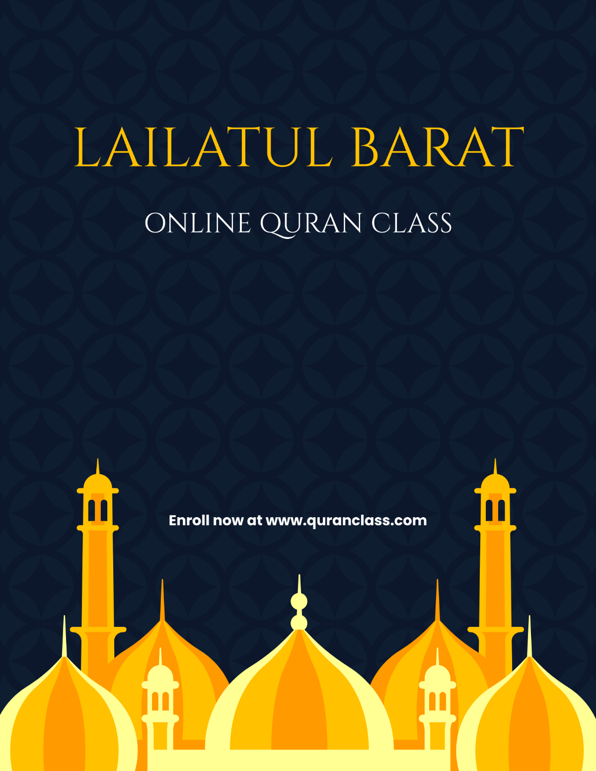 Lailatul Barat Flyer Background Template - Edit Online & Download