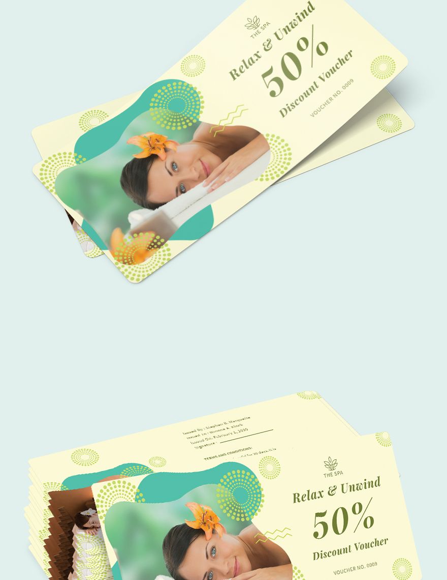 Printable Spa Voucher Template In Pages Illustrator Psd Word Publisher Download Template Net