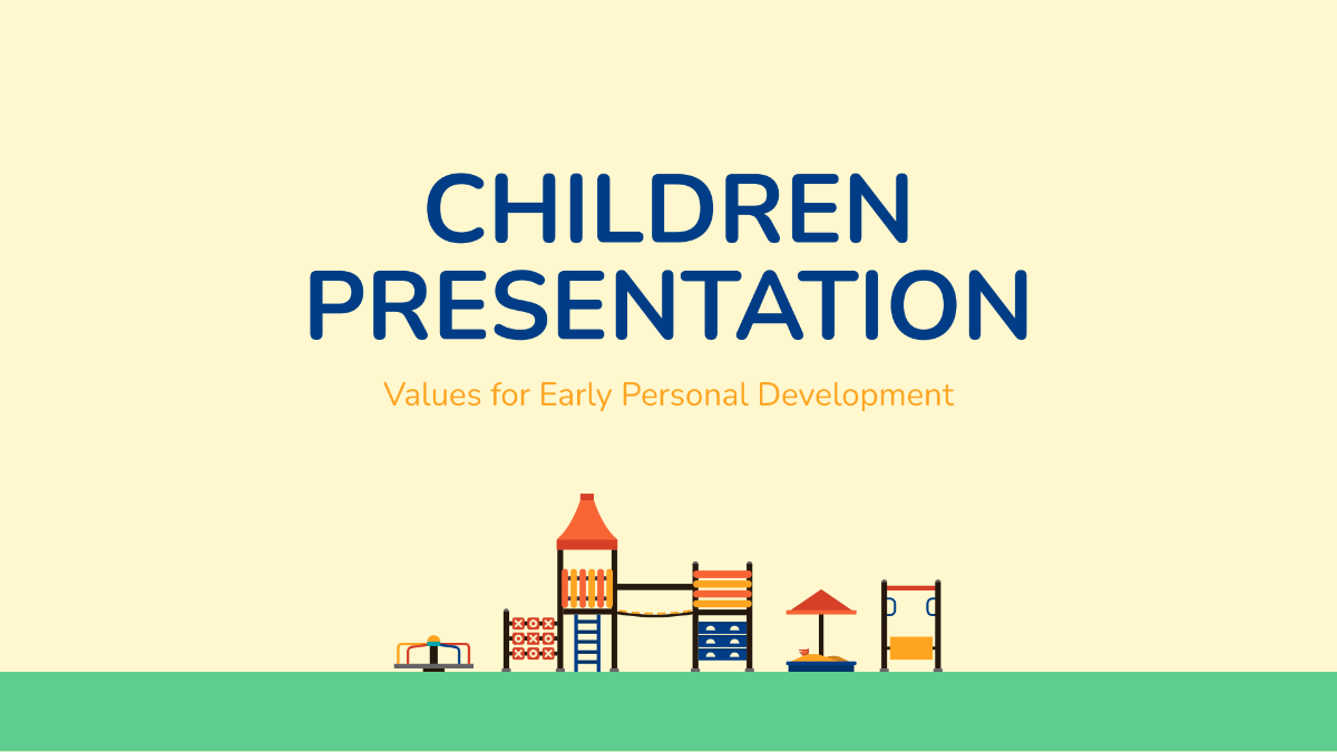 Free Children Presentation Template