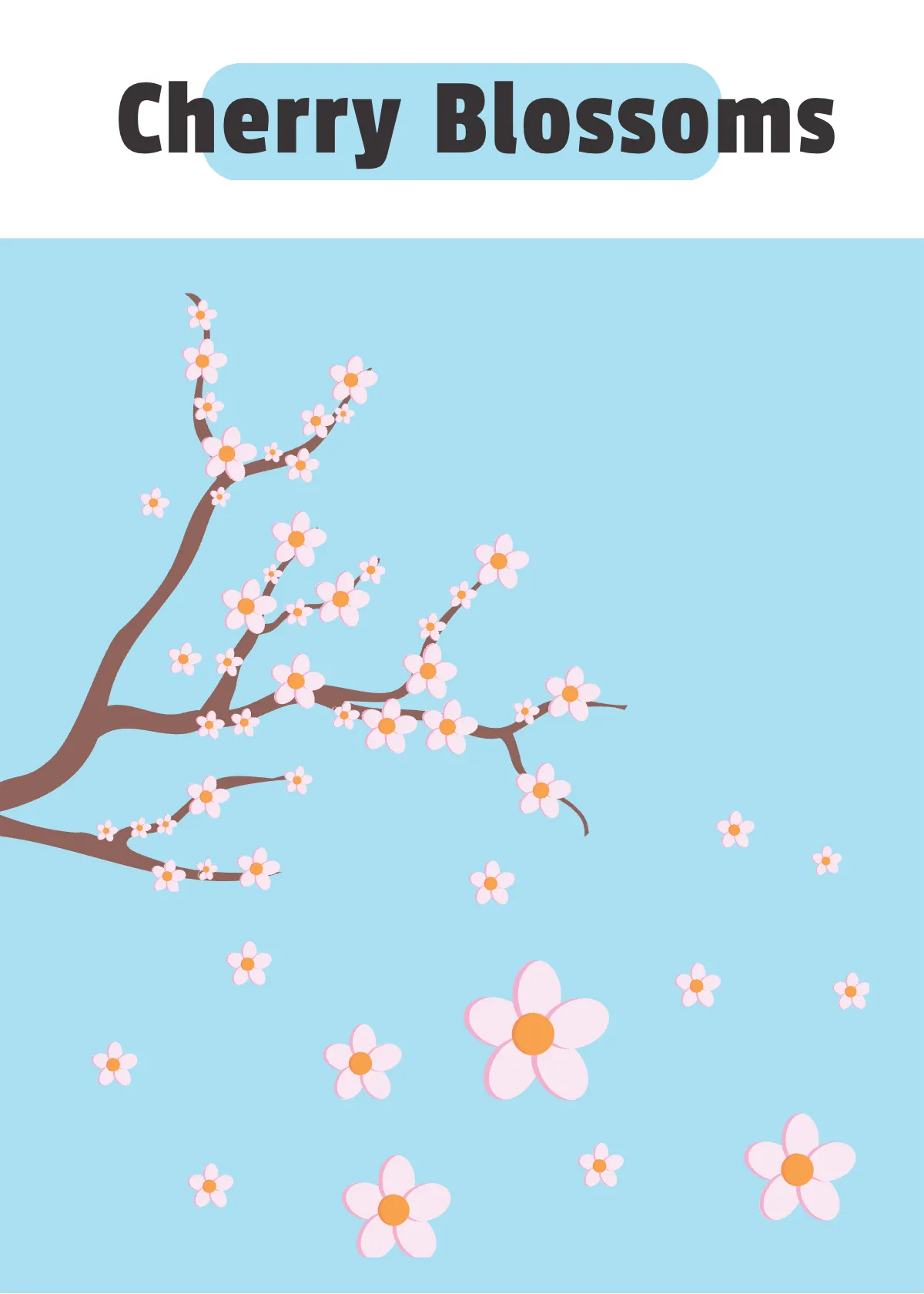 Free Spring Flash Card Template to Edit Online