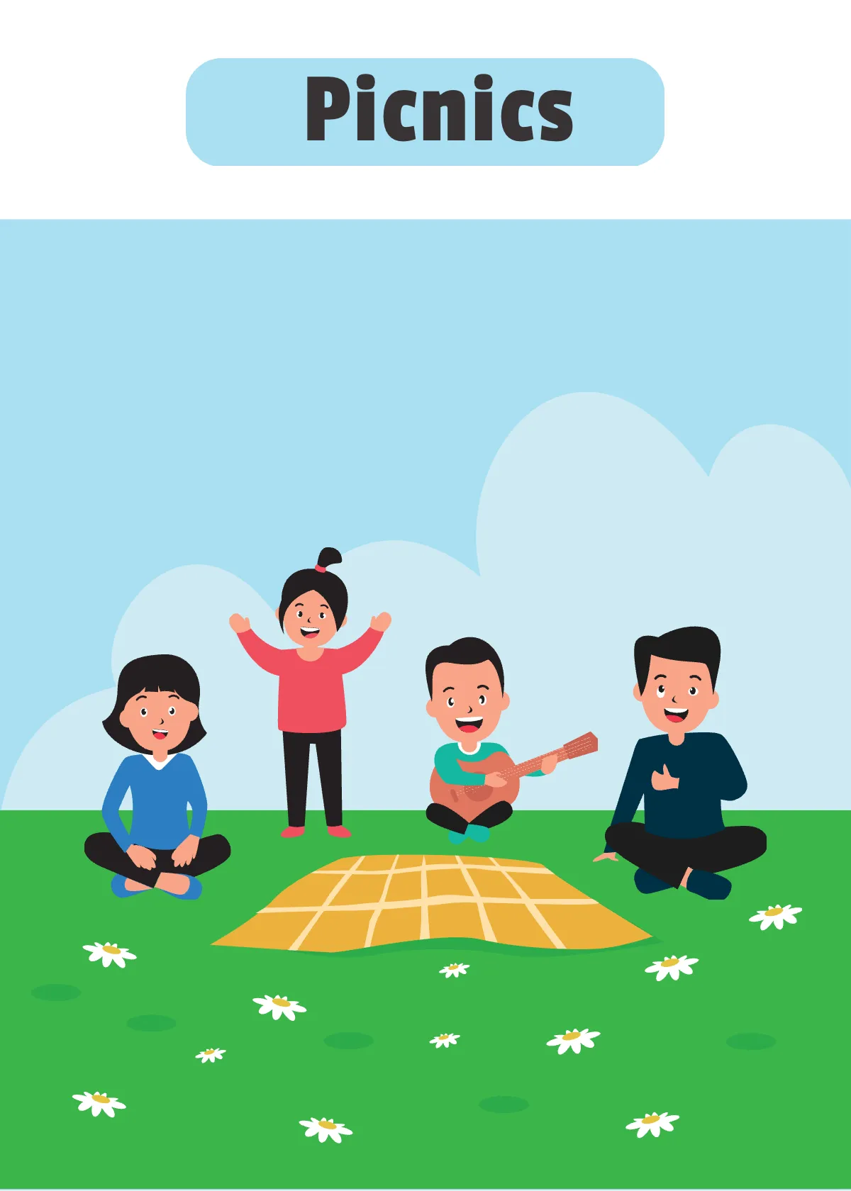 Free Spring Flash Card Template to Edit Online